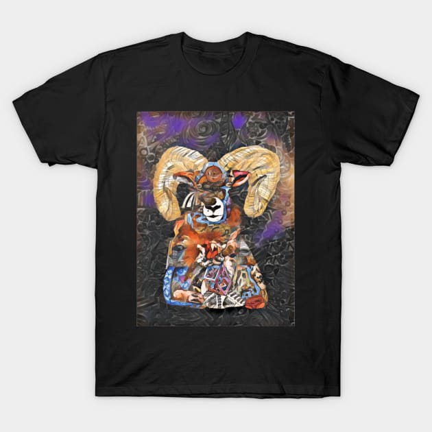 Mountain Ram 15 T-Shirt by Mr. Leon Artwork